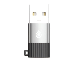 Jc Nb1708 Negro / Adaptador Aluminio Tipo-C A Usb-A 2.0 Con