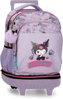 MOTXILA COMPACT DESMONTABLE AMB RODES KUROMI RETROPOP