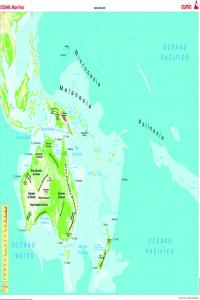 MAPA MURAL OCEANIA (FISICO/POLITICO) (1285X915 MM)
