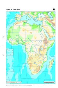 MAPAS ÁFRICA FÍSICO MUDOS
