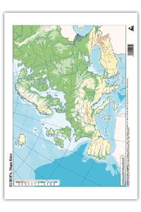 PACK / 50 EUROPE PHYSICAL MAPS MUDOS