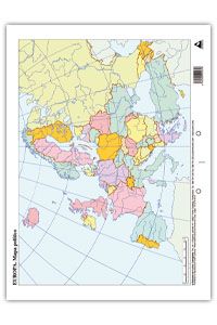 Paq/50 mapas europa politico mudos