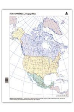 PAQ/50 MAPAS NORTEAMERICA POLITICO MUDOS