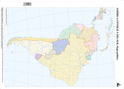 MAPAS AMÉRICA CENTRAL E SUL POLÍTICO MUDO