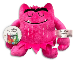 Pequeño peluche monstruo de colores Rosa 15cm
