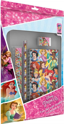 DISNEY PRINCESS FUN SET WITH NOTEBOOK