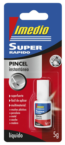 BLISTER POT PEGAMENTO SUPER RAPIDO 5G. AVEC PINCEL IMEDIO