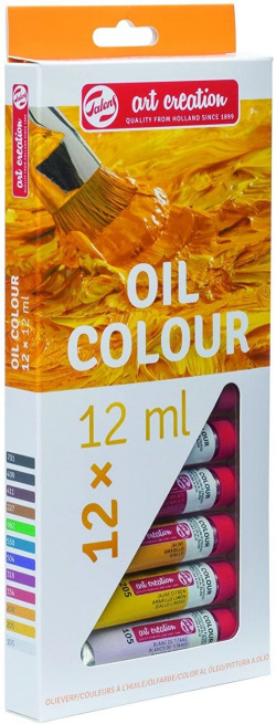 ESTOJO 12 TUBOS OLEO 12 ML ART CREATION CORES SORTIDOS