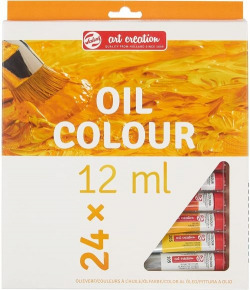 ESTOXO 24 TUBOS OLEO 12 ML ART CREATION CORES FORNECIDOS