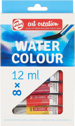 ESTOXO 8 TUBOS ACUARELA 12 ML ART CREATION CORES FORNECIDO