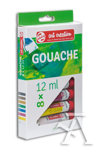 ESTOJO 8 TUBOS TEMPERA 12ML ART CREATION
