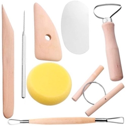 SET DE ALFARERO CERAMISTA COM 8 FERRAMENTAS SURTIDAS