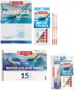 SET WATERCOLOR ART CREATION BLOC STEP BY STEP