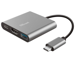Trust Dalyx 3-In-1 Adaptador Multipuerto Usb-C