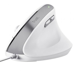 Ratón Ergonómico Trust Bayo Ii/ Hasta 2400 Dpi/ Blanco