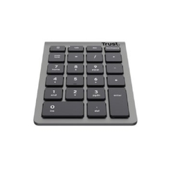 TECLADO NUMERICO INALAMBRICO TRUST XALAS WIRELESS PLATA