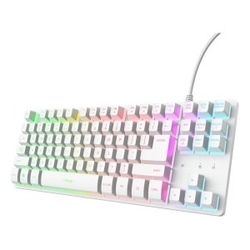 Teclado Gaming Trust Gaming Gxt 833 Thado Tkl 25896/ Blanco