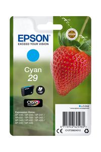 CARTUCHO TINTA ORIXINAL EPSON CIAN Nº29 C13T29824012