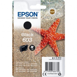CARTUXO TINTA ORIGINAL EPSON NEGRE 603 C13T03U14010
