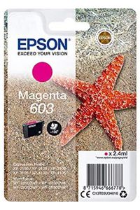 CARTUXO TINTA ORIGINAL EPSON MAGENTA 603 C13T03U34010