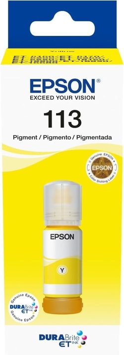 CARTUCHO TINTA ORIXINAL EPSON AMARELO Nº113 ECOTANK C13T06