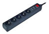 Gembird SPG5-C-10 5AC outlet(s) 250V 3m Negro limitador de