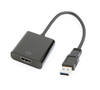 Adaptador de pantalla o monitor de USB 3.0 a HDMI, negro
