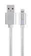 Cable de algodón trenzado Micro-USB con conectores de metal
