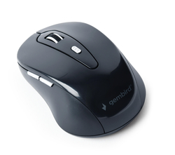 Ratón óptico inalámbrico 6 botones (800 - 1600 DPI), negr