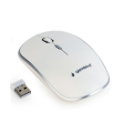 Ratón óptico inalámbrico 4 botones (800 - 1600 DPI) blanc
