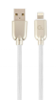 Cable De Datos Y Carga Gembird 8 Pines De Caucho Premium, 1