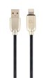 Cable De Datos Y Carga Gembird 8 Pines De Caucho Premium, 2M