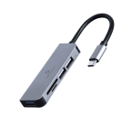Hub Usb Tipo-C De 3 Puertos Usb 3.1 Y Usb 2.0 Con Lector De