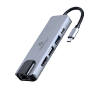 Adaptador Multipuerto Usb Tipo C 5 En 1 Hub Hdmi Pd Lan