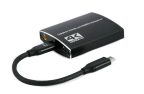 Adaptador Usb-C A Doble Hdmi 4K 60Hz Negro