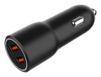 Cargador Rapido Para Coche Gembird Con 2 Puertos Usb, Qc3.0,