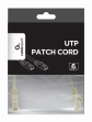 Cable Red Gembird Utp Cat6 0,25M Cobre Gris