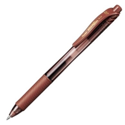 C/12 STYLO ENERGEL 107 RETRACTIL BRUN