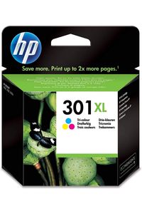 CARTUXO TINTA ORIGINAL HP 301XL TRICOLOR CH564EE