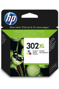 CARTUXO TINTA ORIGINAL HP 302XL TRICOLOR F6U67AE