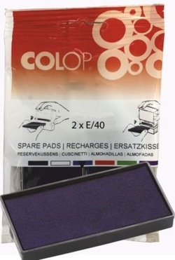 BLISTER 2 ALMOHADILLAS E40 AZUL COLOP