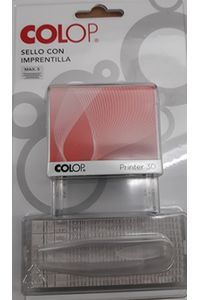 SELLO AUTOMATICO PERSONALIZABLE 5 LINEAS COULEUR NOIR