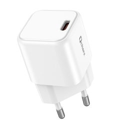 Cargador Mini Qcharx Hera 3A 20W Puerto Tipo C Blanco Adapta