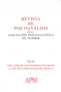 Revista de psicoanalisis asociacion psicoanalitico Madrid