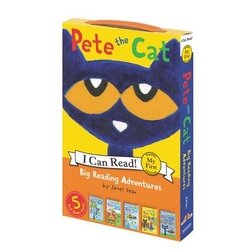 PETE THE CAT BIG READING ADVENTURES: 5 FAR-OUT BOOKS IN 1 BOX!