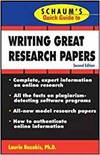 SCHAUM'S QUICK GUIDE TO WRITING GREAT RESEARCH PAPERS
