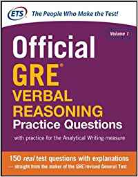 OFFICIAL GRE VERBAL REASONING PRACTICE QUESTIONS