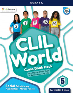 SOCIAL SCIENCE 5 COURSEBOOK. CLIL WORLD. CASTILLA Y LEÓN 2023