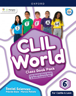 SOCIAL SCIENCE 6 COURSEBOOK. CLIL WORLD. CASTILLA Y LEÓN 2023