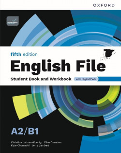 English File A2;B1 Student and Workbook without key Fifth Edition 5a ed.